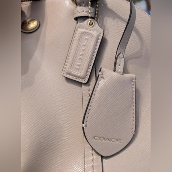 COACH Peyton Domed Satchel Bag Leather F25671 - Picture 9 of 16